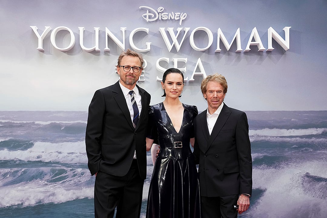 Joachim Ronning, Daisy Ridley And Jerry Bruckheimer